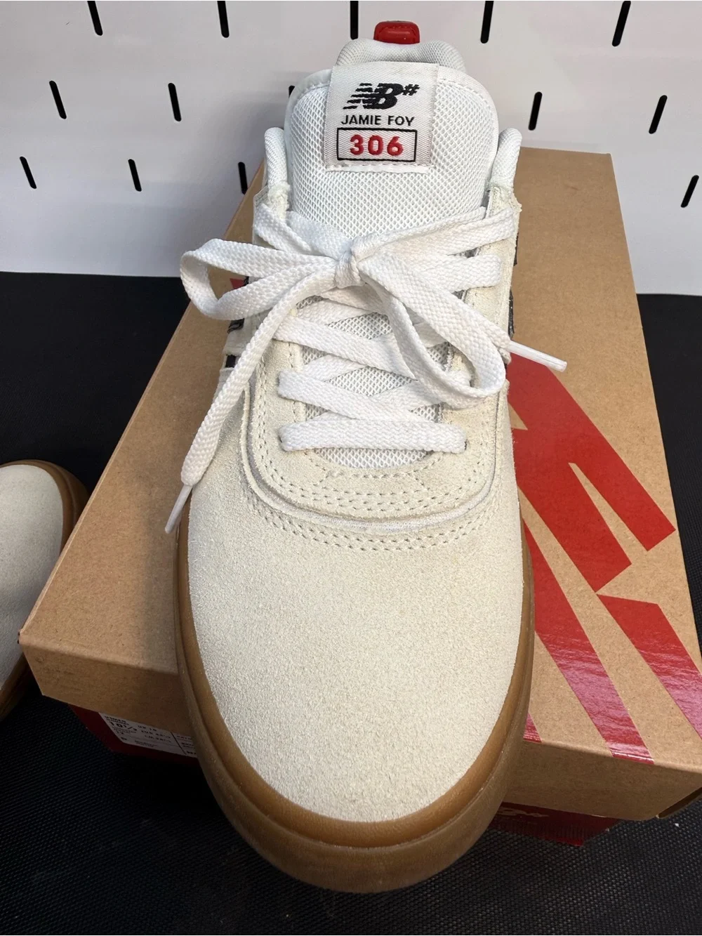 New Balance Numeric 306 Men’s White and Gum Skate Sneakers